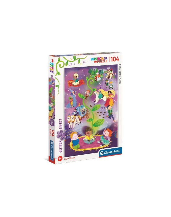 Clementoni Puzzle 104el z brokatem Fairy Tales Time. Czas na opowieści wróżki 20180 główny