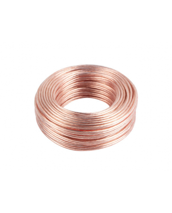 lanberg Kabel głośnikowy 2x4.0mm2 25m przezroczysty