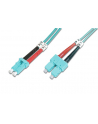 digitus Patchcord światłowodowy FO LC-SC MM 50/125 OM3 duplex LSOH 1m - nr 1