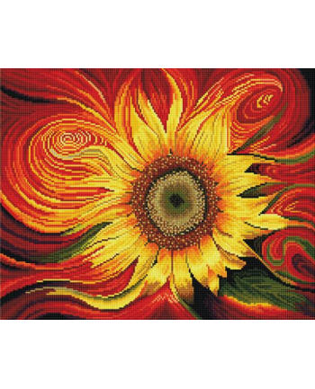 Diamentowa Mozaika Słoneczny kwiat 40x50cm PD4050149 IPICASSO