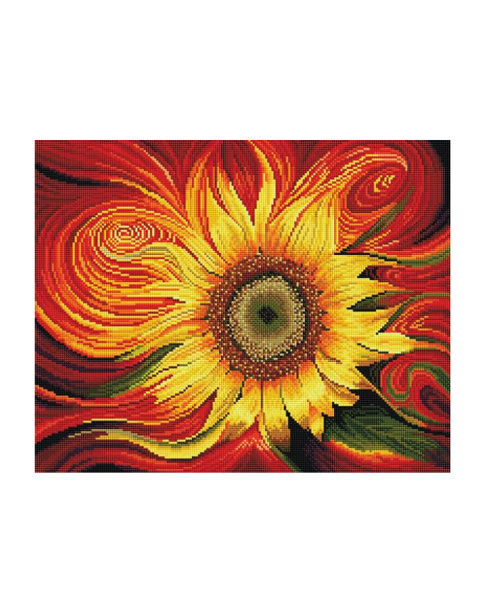 Diamentowa Mozaika Słoneczny kwiat 40x50cm PD4050149 IPICASSO główny