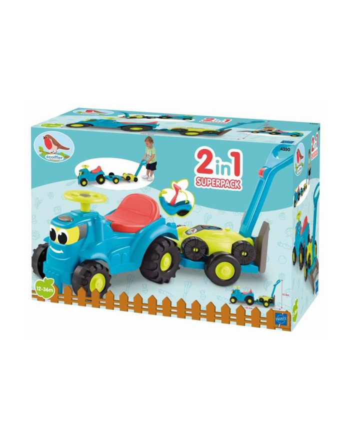 simba Traktor z przyczepą i kosiarką Ecoiffier główny