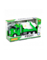 Polesie 86259 '';Profi' samochód z napędem, zielony do przewozu kontenerów, światło, dźwięk w pudełku - nr 1