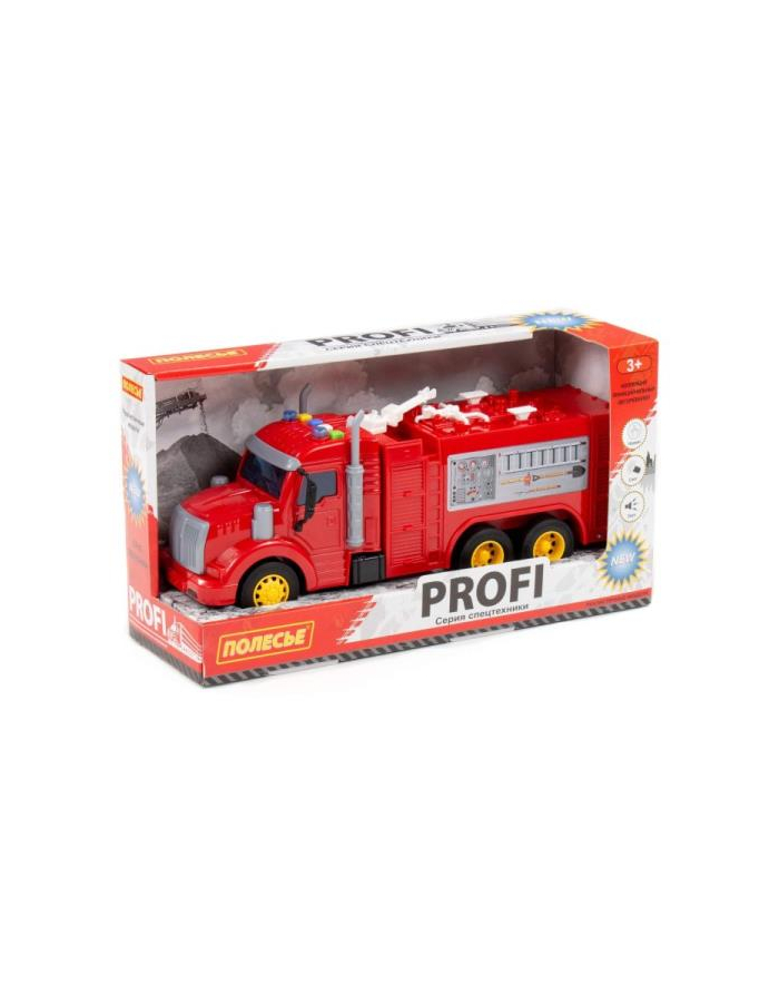 Polesie 86518 '';Profi' samochód straż pożarna z napędem, światło, dźwięk w pudełku główny