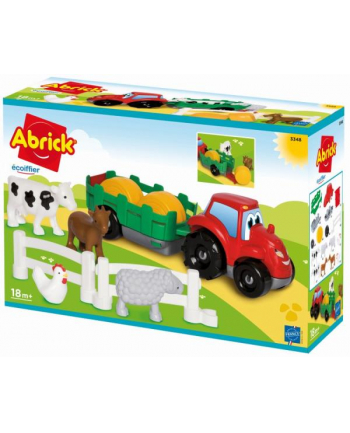 simba Traktor z przyczepą i zwierzętami Abrick, Ecoiffier