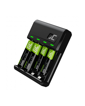 green cell Ładowarka VitalCharger 2xAA 2000mAh 2xAAA800mAh