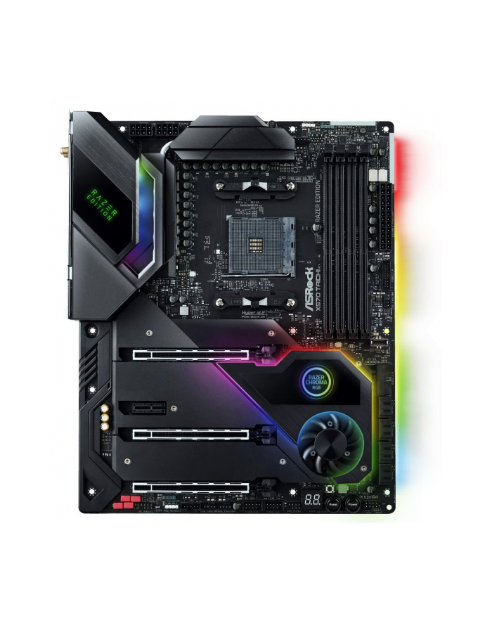ASROCK X570 TAICHI RAZER EDITION AM4 4x DDR4 3x PCIe 4.0 x16 1x PCIe 4.0 x1 8x SATA3 HDMI 7.1 CH HD Audio ATX MB główny