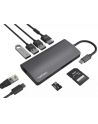 natec Multi Port Fowler 2 USB-C PD, 3x USB 3.0, HDMI 4K, RJ45, USB-C,  SD, micro SD - nr 19