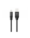 SILICON POWER Cable USB - Lightning LK35AL 1M Mfi Nylon oplot Black - nr 1