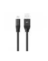 SILICON POWER Cable USB - Lightning LK35AL 1M Mfi Nylon oplot Black - nr 2