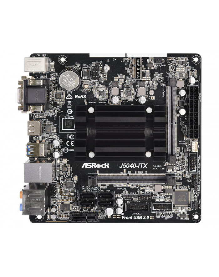 ASROCK J5040-ITX Intel Pentium Silver J5040 DDR4 4xSATA 1xM.2 mITX MB główny