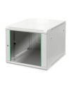 DIGITUS 9U wall mounting cabinet Dynamic Basic 505.05x600x600mm color grey RAL 7035 incl. rear side profile rails - nr 1