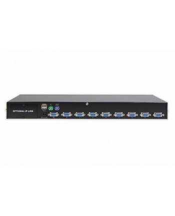 DIGITUS 8-way combo KVM switch 1 user 8 PCs module slot for IP module