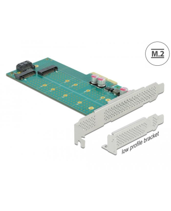 DeLOCK PCI Express x4 card to 1 x M.2 key B + 1 x NVMe M.2 key M, controller