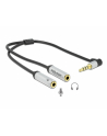 DeLOCK headset adapter 3.5mm 4pin jack plug> 2x 3.5mm 3pin jack socket (CTIA), Y-cable - nr 1