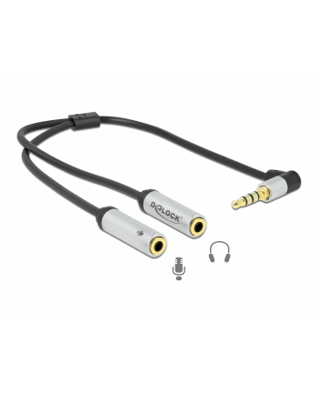 DeLOCK headset adapter 3.5mm 4pin jack plug> 2x 3.5mm 3pin jack socket (CTIA), Y-cable