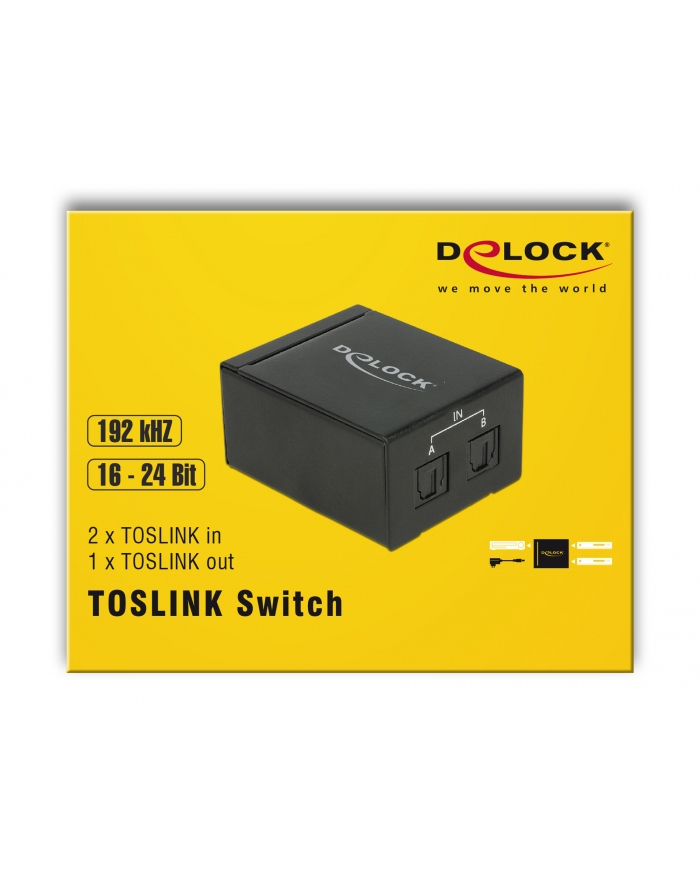 DeLOCK switch 2xTOSLINK in 1xTOSLINK out główny