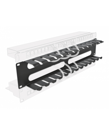 delock Digitus 19 ''cable management panel with 4 openings, cable routing