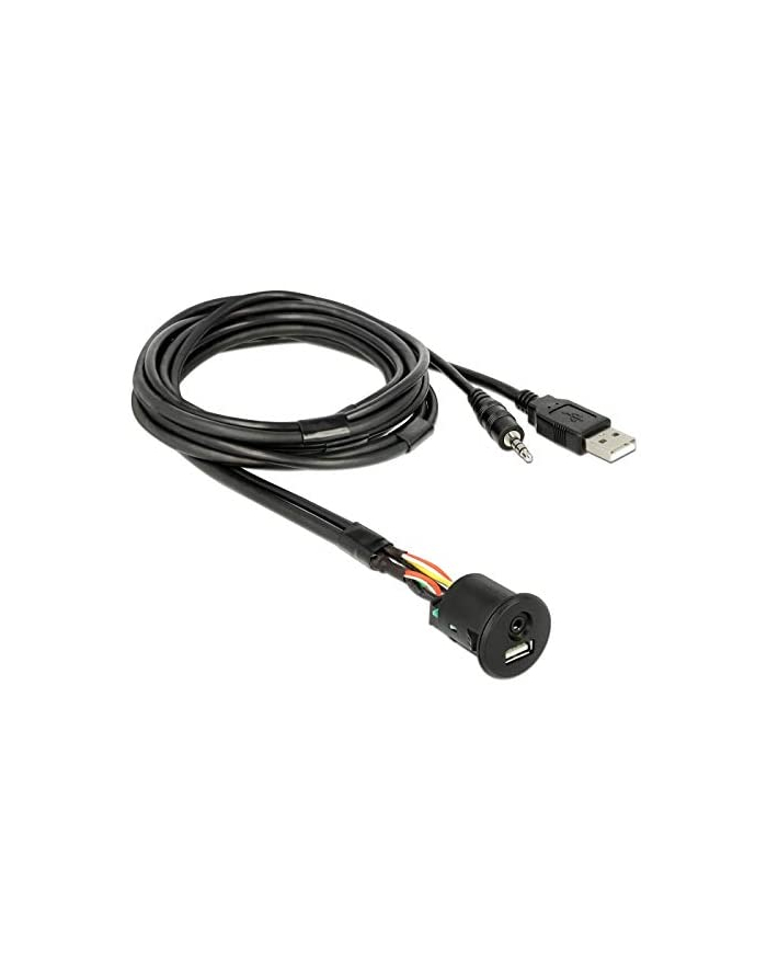 DeLOCK cable USB A + 3.5mm 4pin jack plug> built-in socket USB A + 3.5mm 4pin jack socket główny