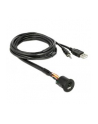 DeLOCK cable USB A + 3.5mm 4pin jack plug> built-in socket USB A + 3.5mm 4pin jack socket - nr 2