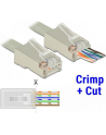 DeLOCK RJ45 crimp + cut plug Cat.6 STP - nr 8