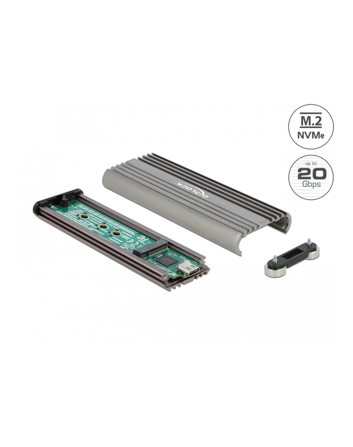 DeLOCK Ext.Ge. M.2 PCIe with SupS USB-C bu - USB 20 Gbps główny