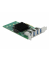 DeLOCK DeLOCK PCIe x4>4x ext. USB 3.0 Quad C.LP - nr 13