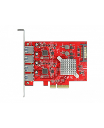 DeLOCK PCIe x4> 4x external USB-A 3.2 Gen 2, USB controller