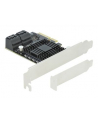 DeLOCK PCIe 5P SATA x4 LP 90498 - nr 16