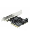 DeLOCK PCIe 5P SATA x4 LP 90498 - nr 24