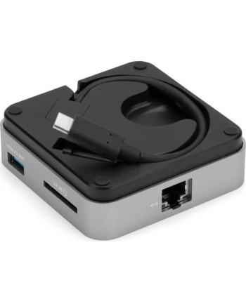 OWC USB-C Travel Dock E grey / Kolor: CZARNY - 6 ports, 100W