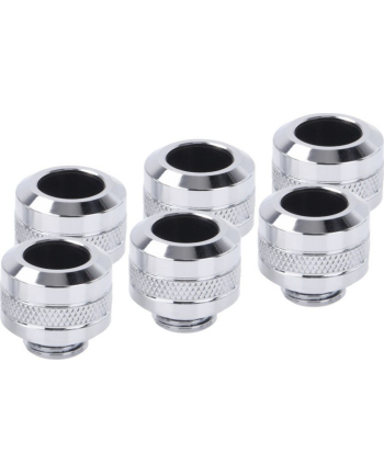 Alphacool Eiszapfen PRO 13mm HardTube Fitting G1 / 4 - Chrome Sixpack, connection