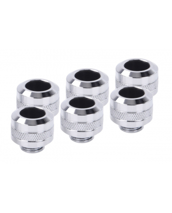 Alphacool Eiszapfen PRO 13mm HardTube Fitting G1 / 4 - Chrome Sixpack, connection