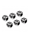 Alphacool Eiszapfen PRO 13mm HardTube Fitting G1 / 4 - Chrome Sixpack, connection - nr 3
