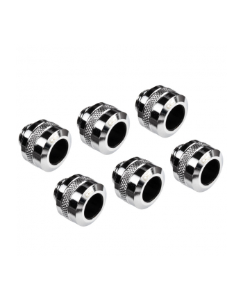 Alphacool Eiszapfen PRO 13mm HardTube Fitting G1 / 4 - Chrome Sixpack, connection