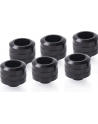 Alphacool Eiszapfen PRO 16mm HardTube Fitting G1 / 4 - Deep Black Sixpack, connection - nr 23