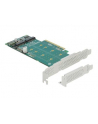DeLOCK PCI Express x8 card to 2 x internal NVMe M.2 Key M - bifurcation, controller - nr 10