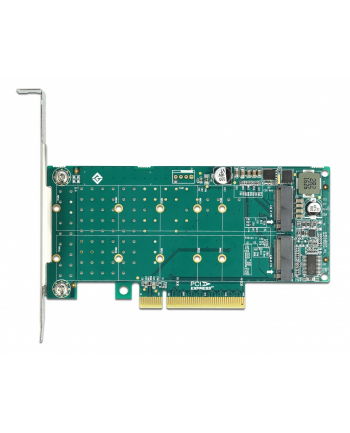 DeLOCK PCI Express x8 card to 2 x internal NVMe M.2 Key M - bifurcation, controller