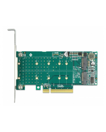 DeLOCK PCI Express x8 card to 2 x internal NVMe M.2 Key M - bifurcation, controller