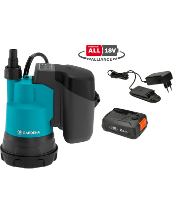 Gardena Cordless Clear Water Submersible Pump 2000/2 18V P4A - 14600-20