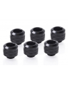 Alphacool Eiszapfen PRO 13mm HardTube Fitting G1 / 4 - Deep Black Sixpack, connection - nr 6