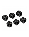 Alphacool Eiszapfen PRO 13mm HardTube Fitting G1 / 4 - Deep Black Sixpack, connection - nr 7