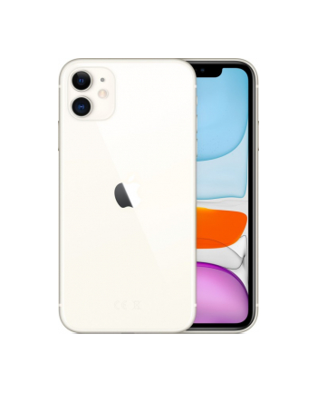 Apple iPhone 11 - 6.1 - iOS 64GB D-E Kolor: BIAŁY