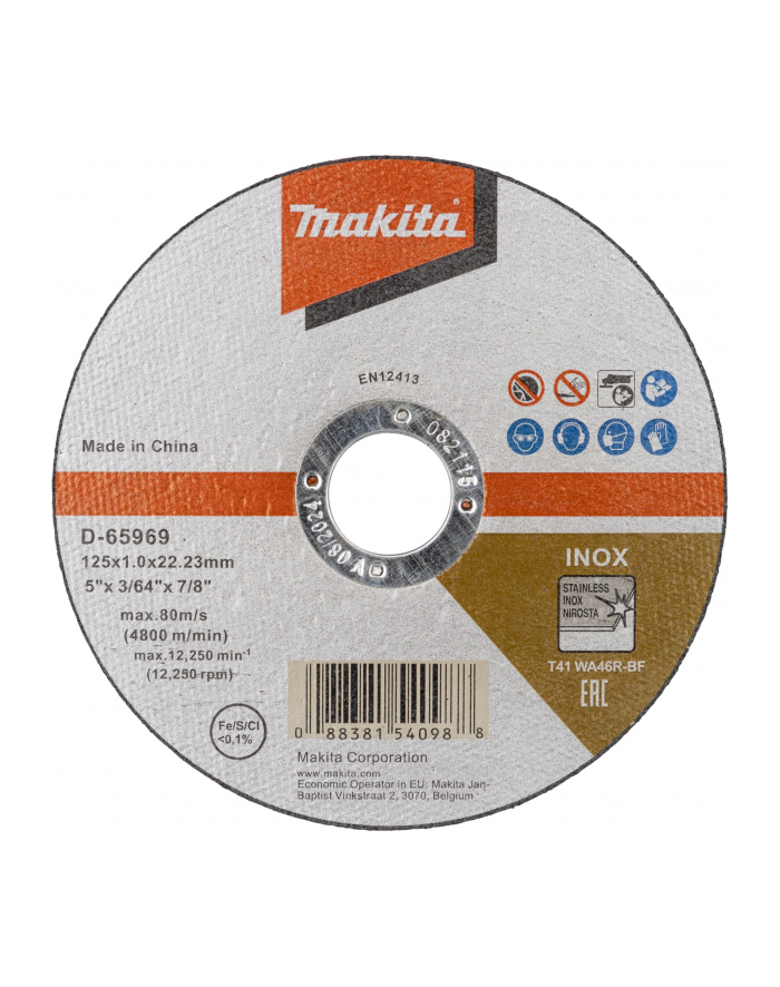 Makita cutting disc set 12pcs. 125mm Ř - D-65969-12 główny