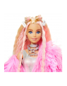 Mattel Barbie Extra doll (blonde) with fluffy pink jacket, including pet - nr 12