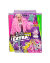 Mattel Barbie Extra doll (blonde) with fluffy pink jacket, including pet - nr 1