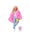 Mattel Barbie Extra doll (blonde) with fluffy pink jacket, including pet - nr 2