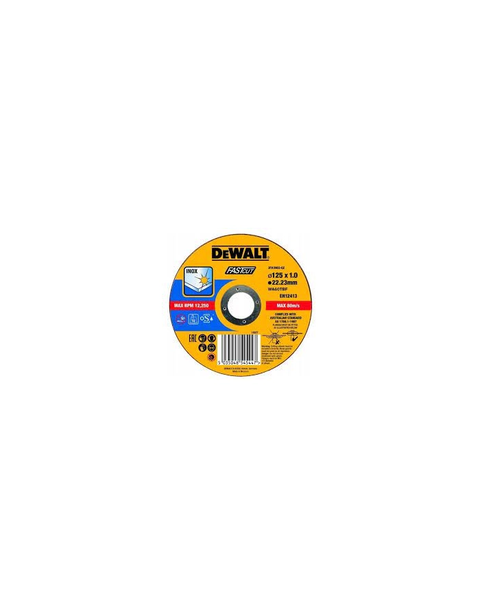 Dewalt cutting disc DT43902-QZ stainless steel - flat 125x1mm główny