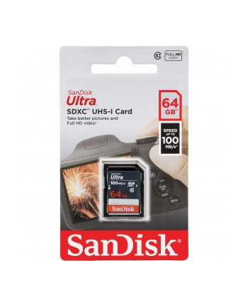 KARTA SANDISK ULTRA SDXC 64GB 100MB/s
