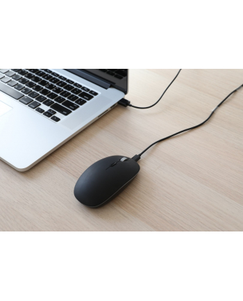 Hands4 – Bezprzewodowa mysz komputerowa z funkcją szybkiego ładowania  kolor czarny